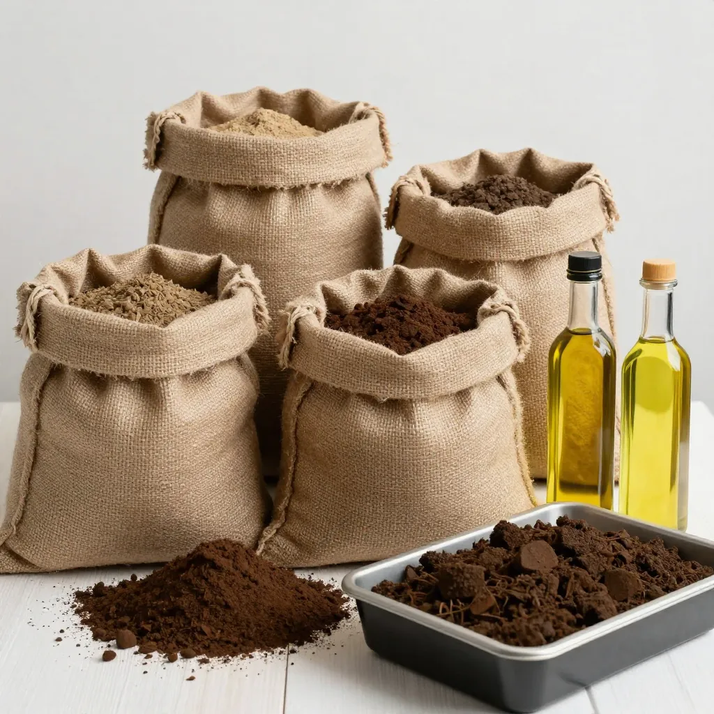 Garden with thriving plants